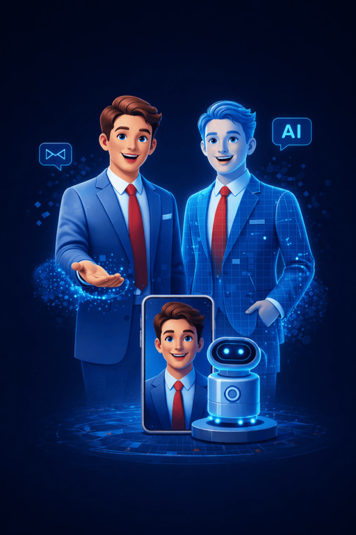 Avatar digital criado com inteligência artificial